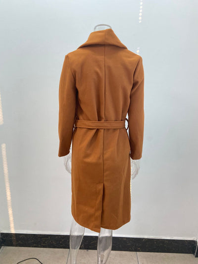 Chaqueta de Lana para Mujer con Cuello en V y Botones - Image 16