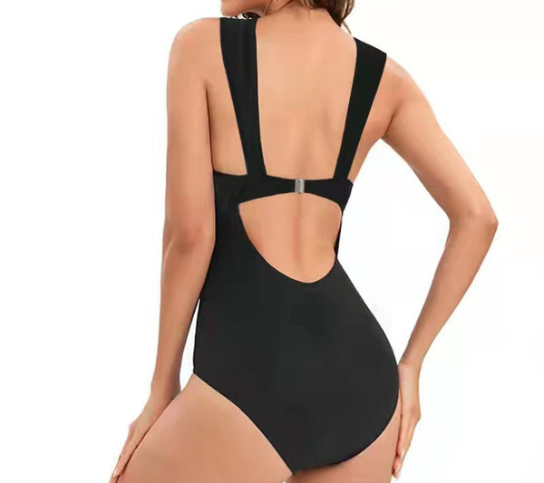 Traje de Baño Enterizo Negro Ajustado