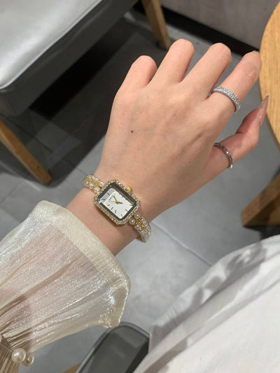 Reloj Pulsera de Perlas para Mujer - Elegancia Atemporal - Image 14