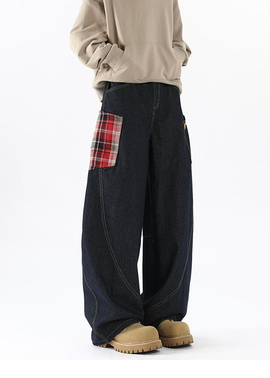 Pantalones Cargo Vaqueros con Bolsillos Grandes Diseño Retro para Hombre - Image 9