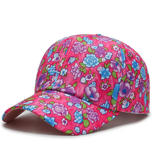 Gorra de Béisbol de Algodón con Flores Pequeñas - Protección Solar Versátil - Image 14