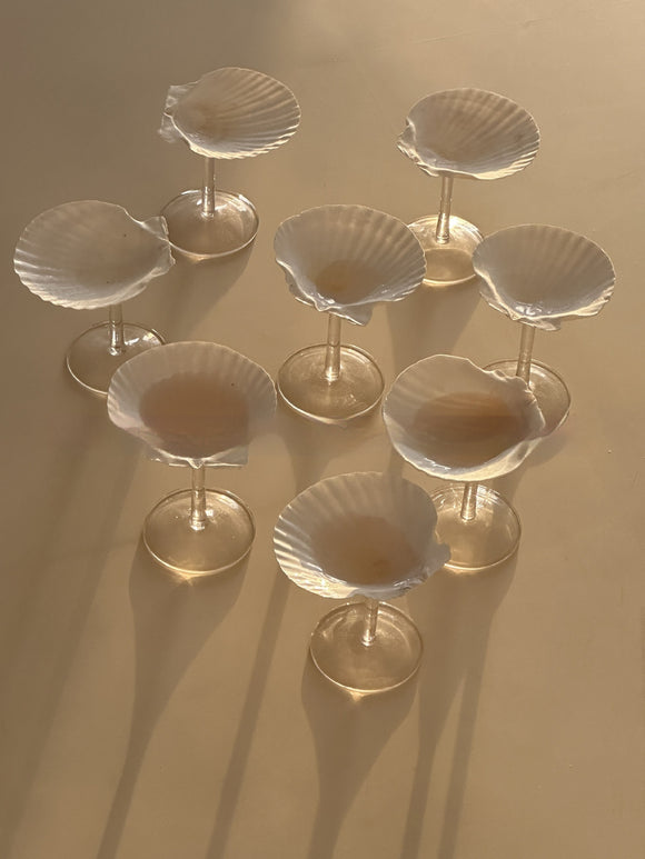 Copa de Vino con Diseño Artístico de Concha Marina