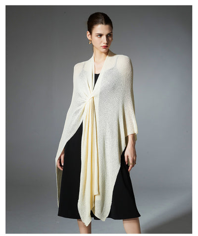 Cardigan Ligero Antibolitas Tejido Fino Color Sólido - Image 17