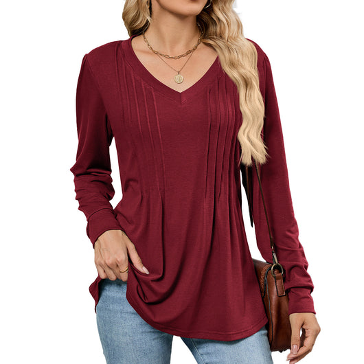 Blusa Suelta de Rayas con Mangas Largas para Mujer - Image 4