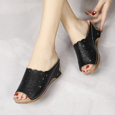 Sandalia Cuña Slip-On con Punta Abierta para Mujer - Image 25