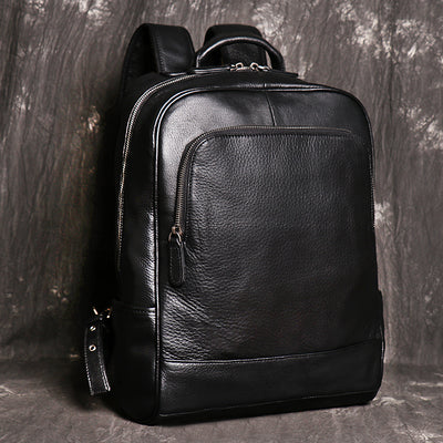 Mochila Ejecutiva Cuero Genuino Crazy Horse - Estilo Retro para Hombre - Image 2