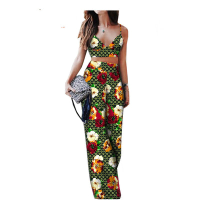 Conjunto de Dos Piezas con Estampado Africano para Mujer - Image 8