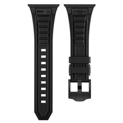 Correa Elástica de Silicona con Hebilla Metálica Plegable para iWatch 1-9 - Image 30