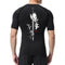 Playera de Compresión Estampado Espada Manga Corta Verano Hombre