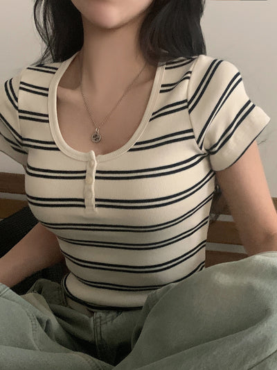 Blusa Coreana Elegante Ajustada para Chicas Modernas - Image 17
