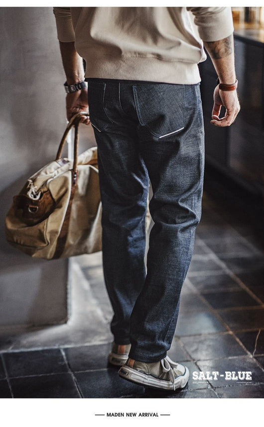 Jeans Rectos Workwear Retro para Hombre - Image 9