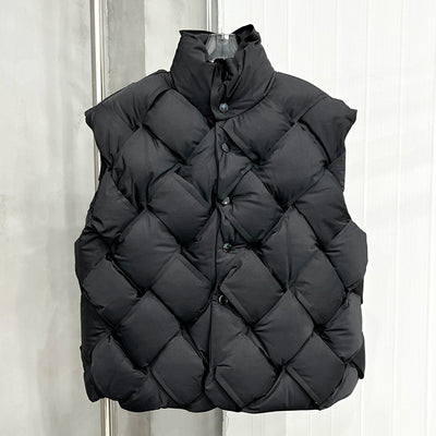 Chaleco Acolchado Tejido con Cuello de Pie para Hombre y Mujer - Image 9