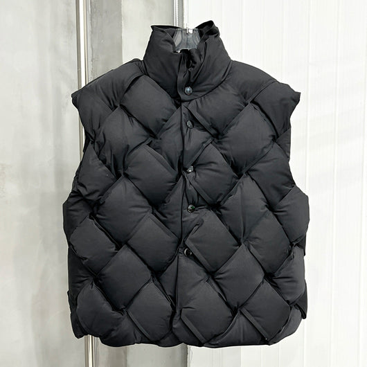 Chaleco Acolchado Tejido con Cuello de Pie para Hombre y Mujer - Image 9
