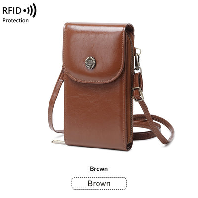 Funda Retro de Cuero Encerado con Protección Antimagnética - Image 9