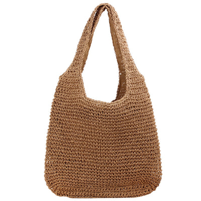 Bolsa de Playa Tejida a Mano - Bolso de Hombro Verano Capacidad Grande - Image 13