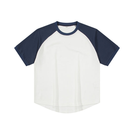 Playera Waffle Contraste Tallas Grandes Manga Corta - Image 5