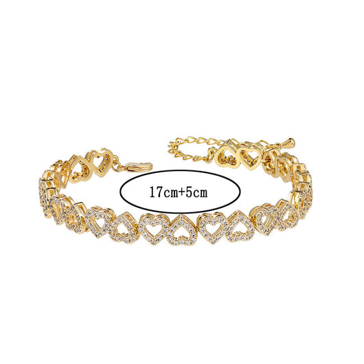Pulsera de Diamantes para Niña con Corazón Completo de Brillantes - Image 8