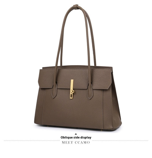 Bolso Tote de Gran Capacidad en Color Sólido para Mujer - Image 17