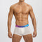 Cuecas Boxer Masculinas em Seda Gelada de Cintura Baixa, Efeito Degradê e Convexa para o Verão