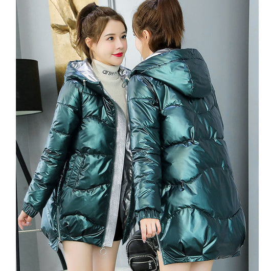 Abrigo de Algodón Suelto para Mujer - Diseño Moderno Invierno - Image 3