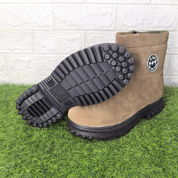 Short Work Boots in Pure Wool with Thermal Lining
