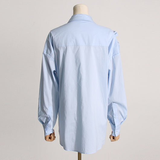 Blusa Casual con Flores Tridimensionales y Detalles de Volantes - Image 27