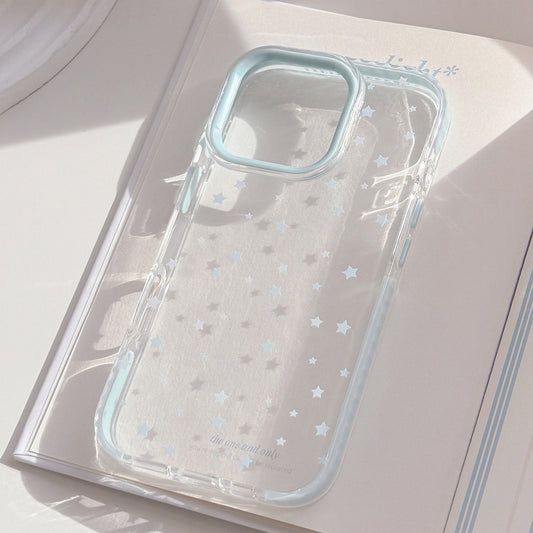 Funda para Celular Estrellas Azules Estilo Instagram - Transparente Antigolpes - Image 2