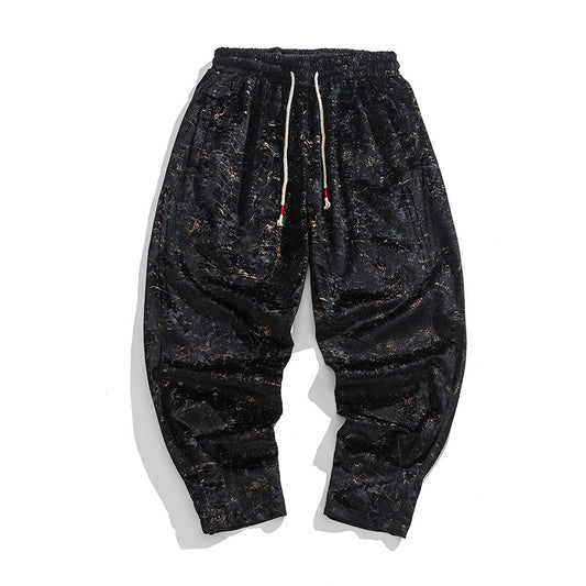 Pantalones de Chándal Gruesos Talla Grande Estilo Hanfu Mejorado