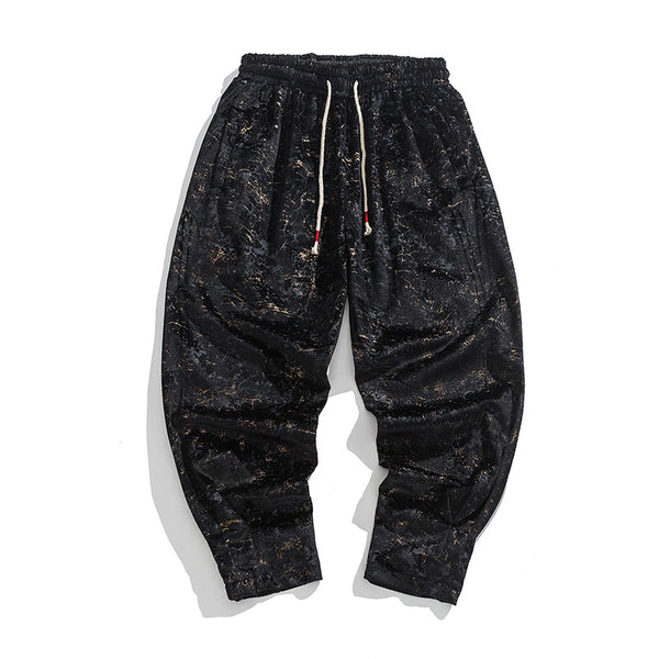 Pantalones de Chándal Gruesos Talla Grande Estilo Hanfu Mejorado
