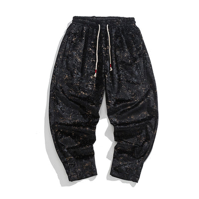 Pantalones de Chándal Gruesos Talla Grande Estilo Hanfu Mejorado