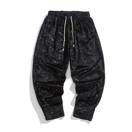 Pantalones de Chándal Gruesos Talla Grande Estilo Hanfu Mejorado