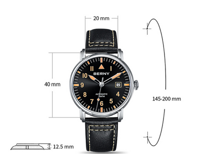Reloj Mecánico Impermeable con Correa y Esfera Luminosa - Image 8