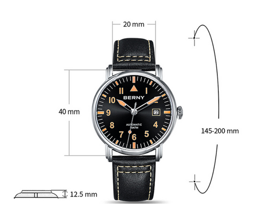 Reloj Mecánico Impermeable con Correa y Esfera Luminosa - Image 8