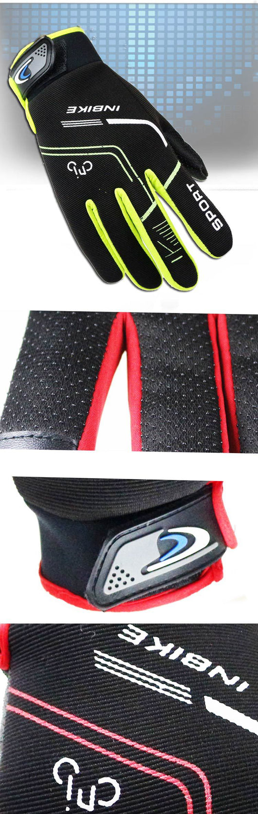 Guantes de Ciclismo Táctiles de Dedo Largo - Image 10