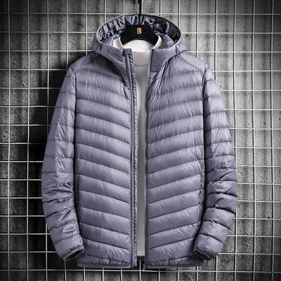 Chaqueta Ligera de Algodón con Capucha para Hombre - Image 7