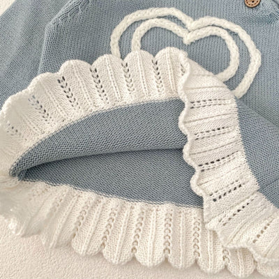 Conjunto de Crochet para Bebé Niña - Blusa Manga Larga y Pantalón Acampanado de Algodón - Image 33