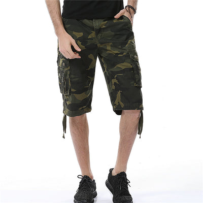 Shorts Cargo Camo de Algodón con Múltiples Bolsillos para Hombre - Image 5