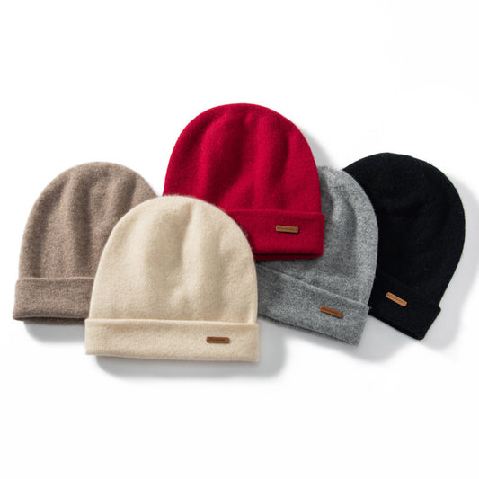 Gorro de Cashmira Doble Capa - Abrigo Elegante para Invierno