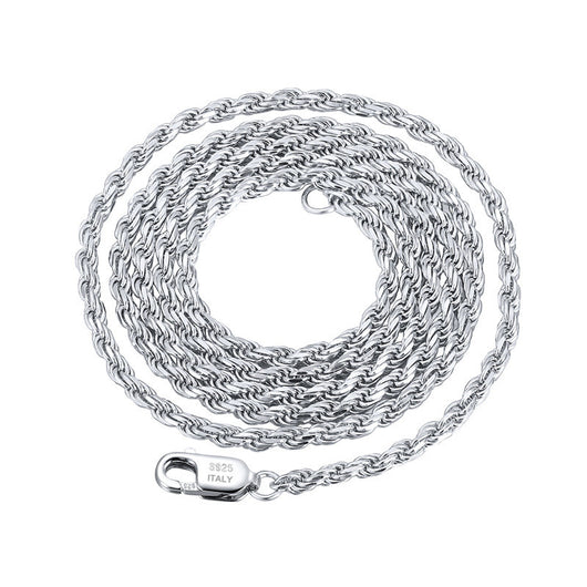 Cadena de Plata Esterlina Trenzada para Mujer - Image 2