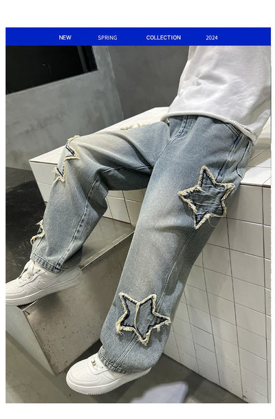 Jeans Anchos Pentagrama para Niños - Estilo Moderno y Cómodo - Image 23