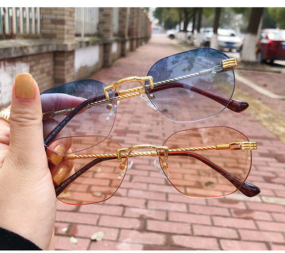 Gafas de Sol Metálicas sin Marco - Diseño Minimalista Unisex - Image 11