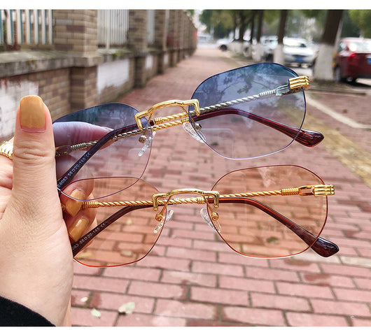 Gafas de Sol Metálicas sin Marco - Diseño Minimalista Unisex - Image 11