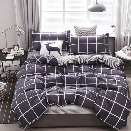 Ropa de Cama Poliéster con Estampado Simple para el Hogar - Image 21