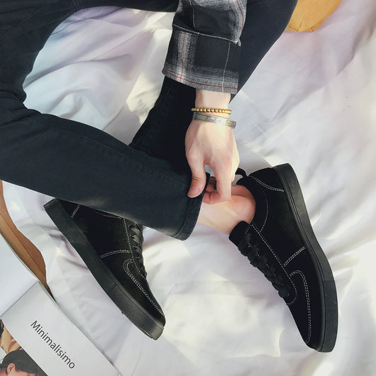 Zapatillas Casuales Retro Inspiradas en Tendencias Coreanas para Hombres Jóvenes - Image 9