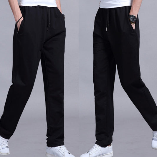 Pantalones Deportivos Casuales para Hombre Talla Grande - Corte Recto Otoño Primavera