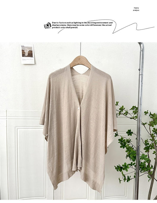 Chaleco Cardigan Tejido Ligero Liso con Hebilla - Prenda Versátil All-Match - Image 15