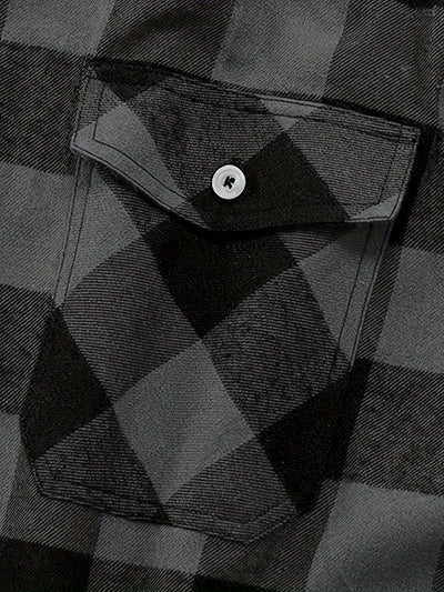 Camisa de Franela a Cuadros para Hombre - Uso Todo el Año - Image 21