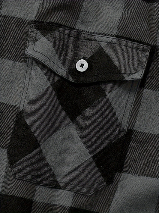 Camisa de Franela a Cuadros para Hombre - Uso Todo el Año - Image 21