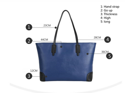 Bolso de Cuero Premium Bicolor - Diseño Europeo Moderno - Image 6