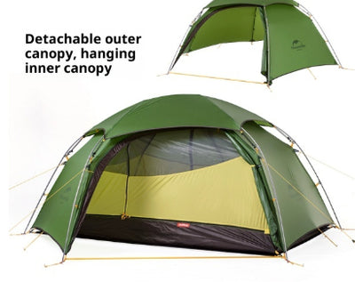 Tienda de Campaña Doble para Montaña y Camping con Protección Contra Lluvia - Image 8